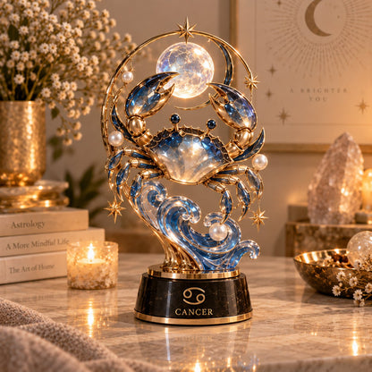 ⏳ Last Day 49% OFF – 🌙 Celestial Zodiac Sculpture | 12 Jewel-Like Zodiac Designs with Golden Details ✨