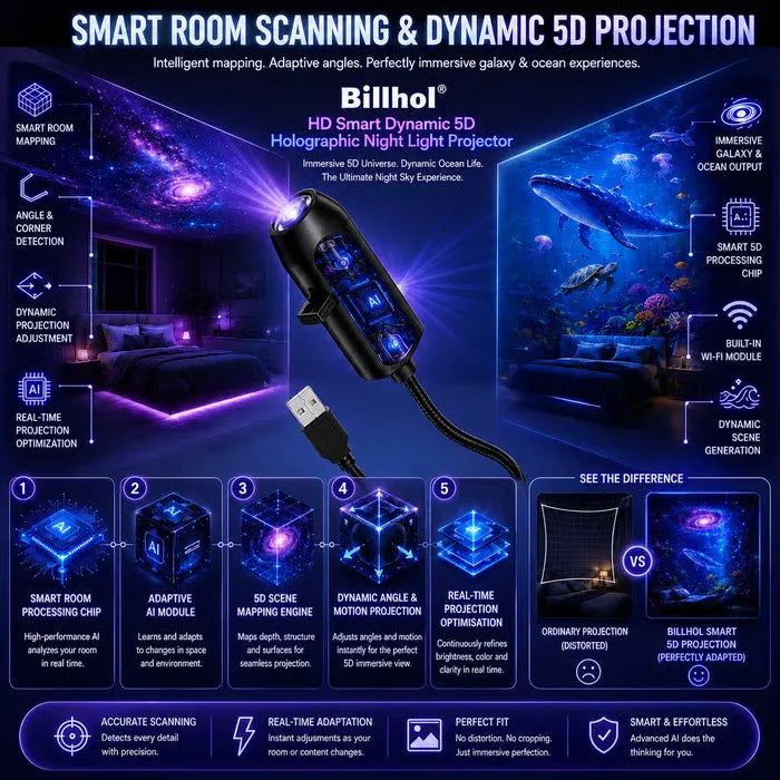🌟 Plug-and-Play HD Star Projector