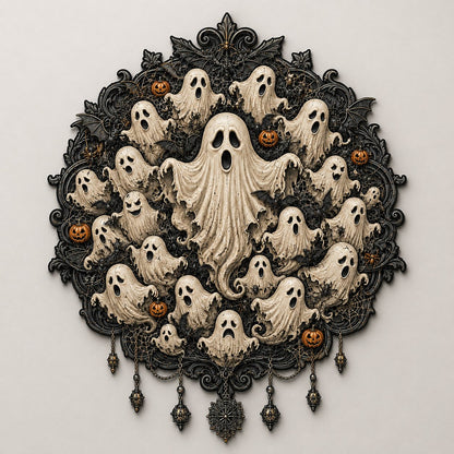 🦇 Gothic Halloween Wall Art Collection | Metal Skull, Ghost & Bat Decor with 3D Visual Effect for Haunted Wall Displays 🎃