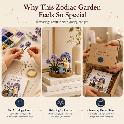 12 Zodiac Signs DIY Beaded Garden Craft Kit