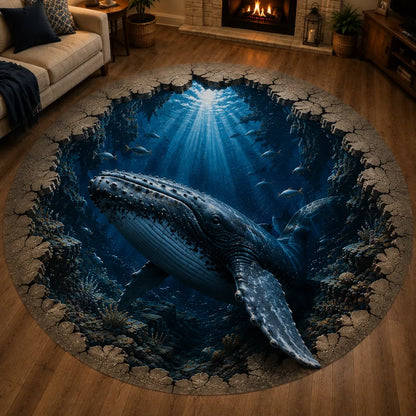 🔥😍✈️ 50% OFF🌊Ocean Portal Illusion Rug - A Realistic 3D Ocean World Beneath Your Feet
