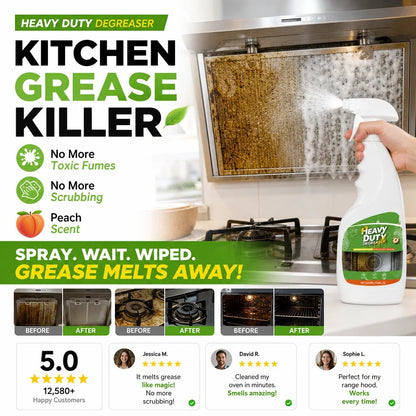 🔥HOT SALE🔥 50%OFF✨💞50K+ SOLD!🏆Heavy Duty Kitchen Degreaser Spray