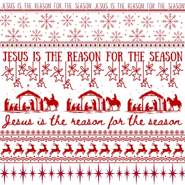 ✝️ Jesus Is The Reason For The Season – Christian Christmas Wrapping Paper 🎄🎁