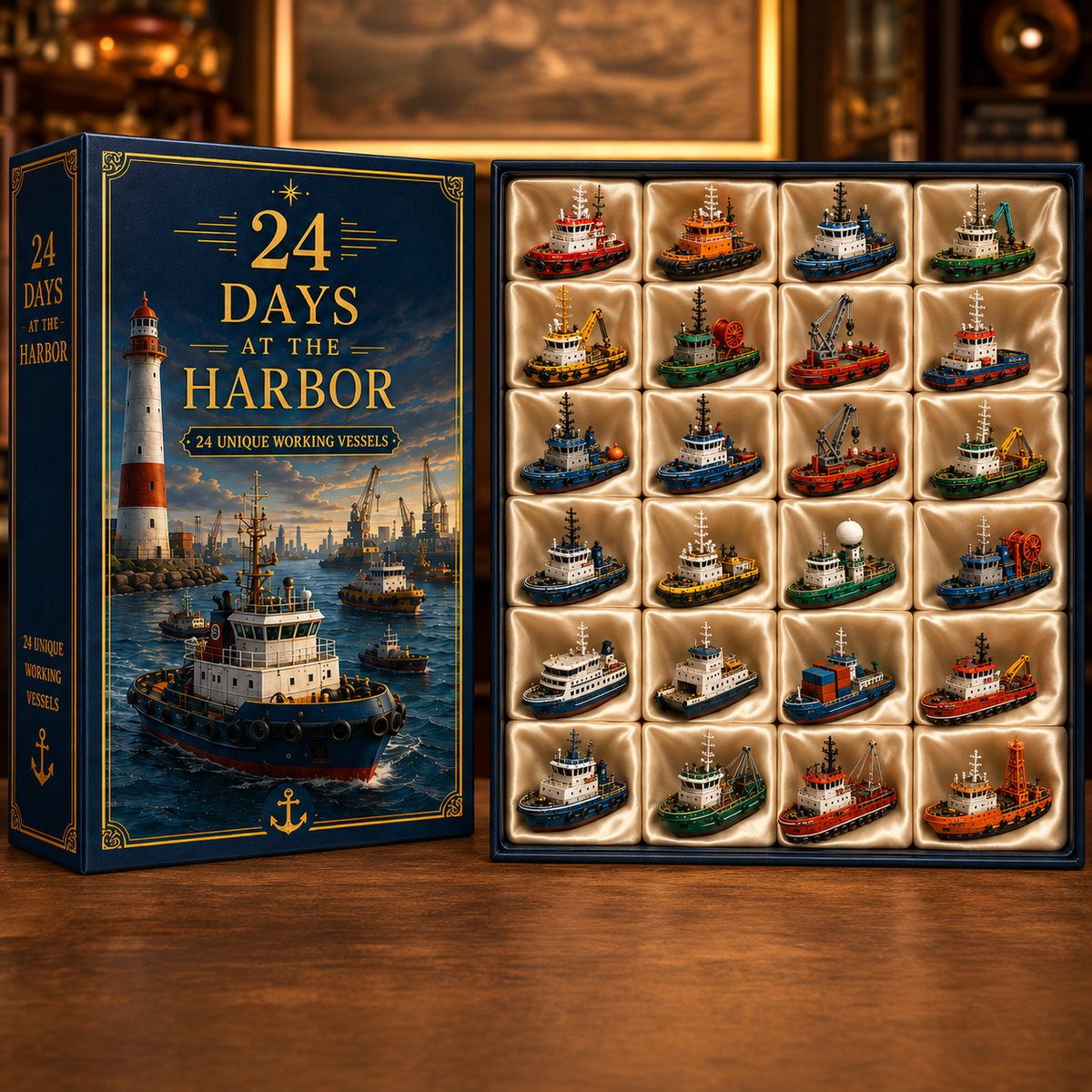 24 Days at the Harbor full collection display