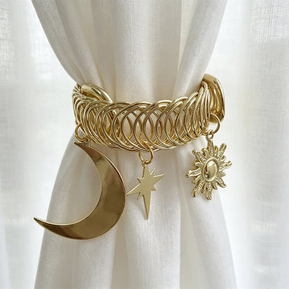✨40% OFF🌙Vintage Celestial Star & Moon Curtain Tiebacks (Set of 2)