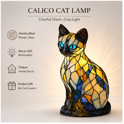 🐾 A Stained-Glass Cat Lamp That Makes Any Room Feel Magical ✨