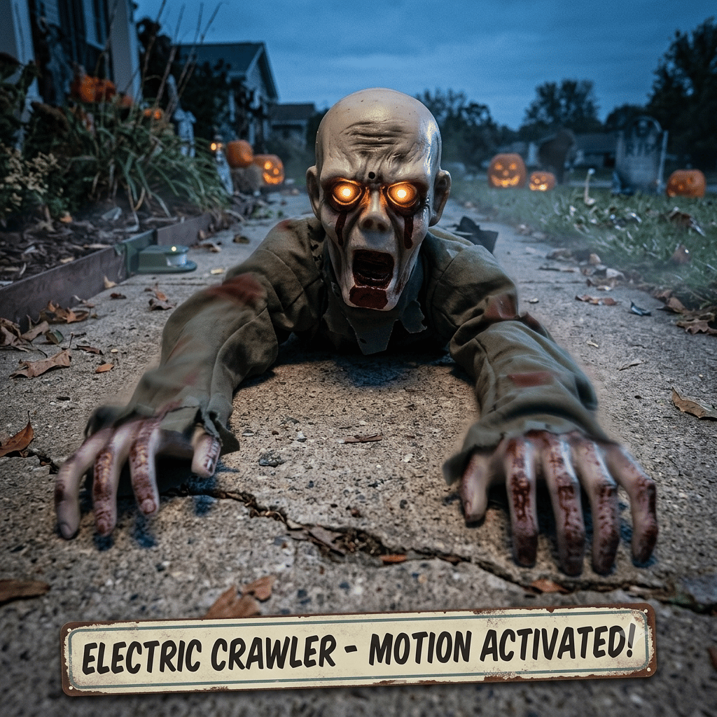 🧟‍♂️ Voice-Controlled Electric Crawling Ghost with Led Eye