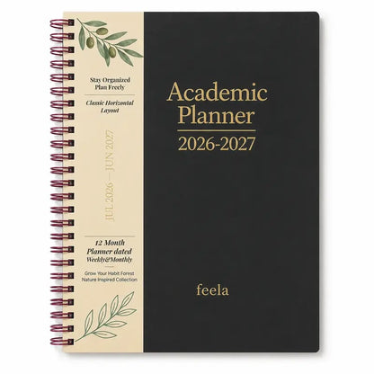 🧑‍🏫📔Shuttle Art Academic Year Planner | July 2026- June 2027, Growth Tree Design For School year(📦Buy 2 Free Shipping)