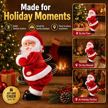 ⏳ Last Day 49% OFF – 🎅 Dancing Santa Claus Musical Christmas Toy Collection | Animated Dancing Motion, Festive Music & 3 Fun Santa Designs for Holiday Displays 🎶✨