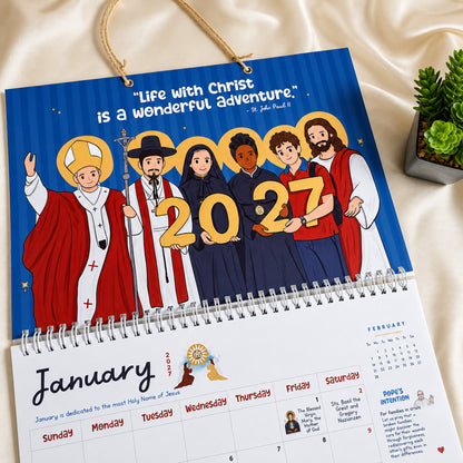✝️ 2027 Catholic Liturgical Wall Calendar Follow The Church Year With Faith, Prayer & Tradition
