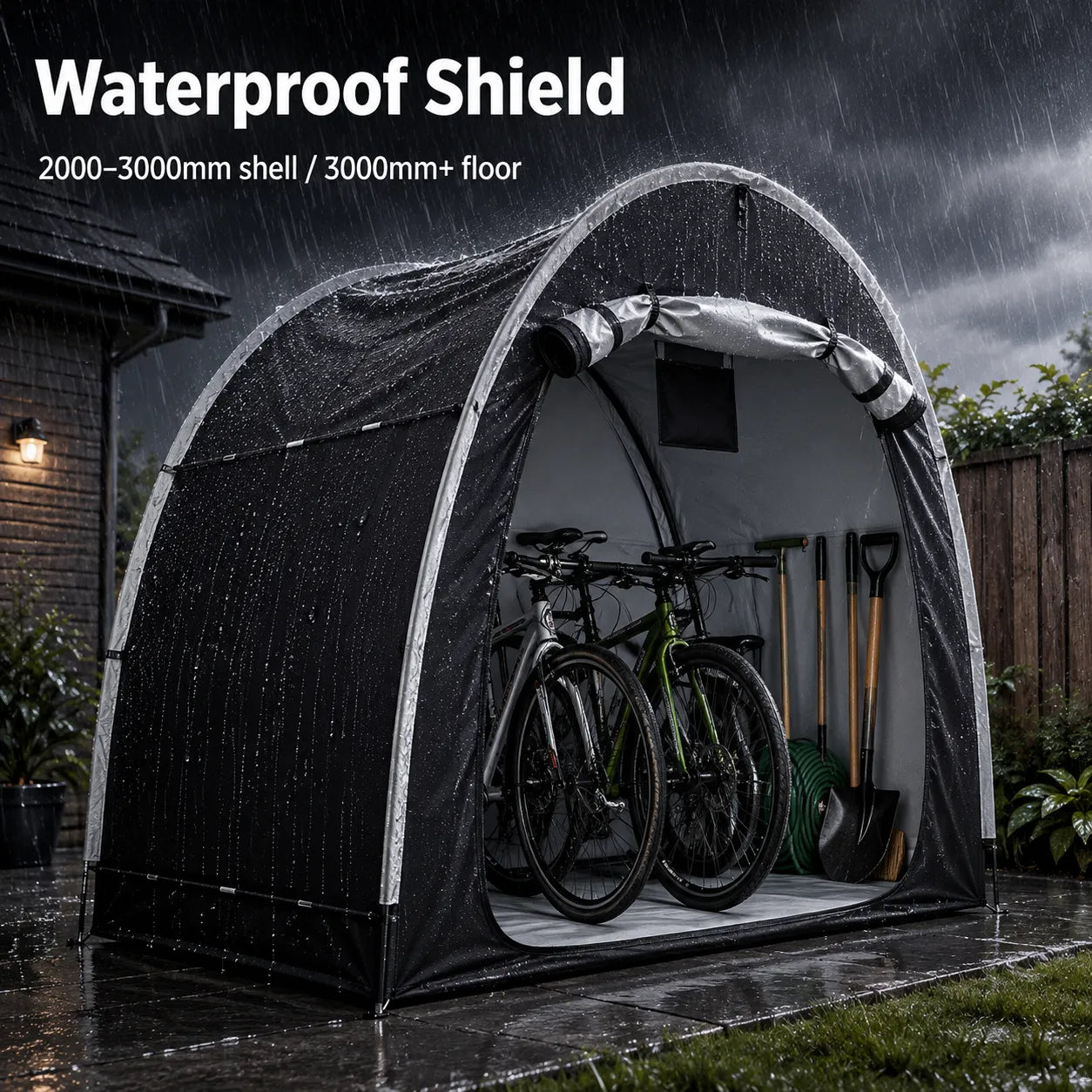 🚲 Outdoor Bike Storage Tent | 3000mm Heavy Waterproof Windproof Shelter 🌧️ For Bicycles, Motorcycles & Garden Outdoor Gear Storage