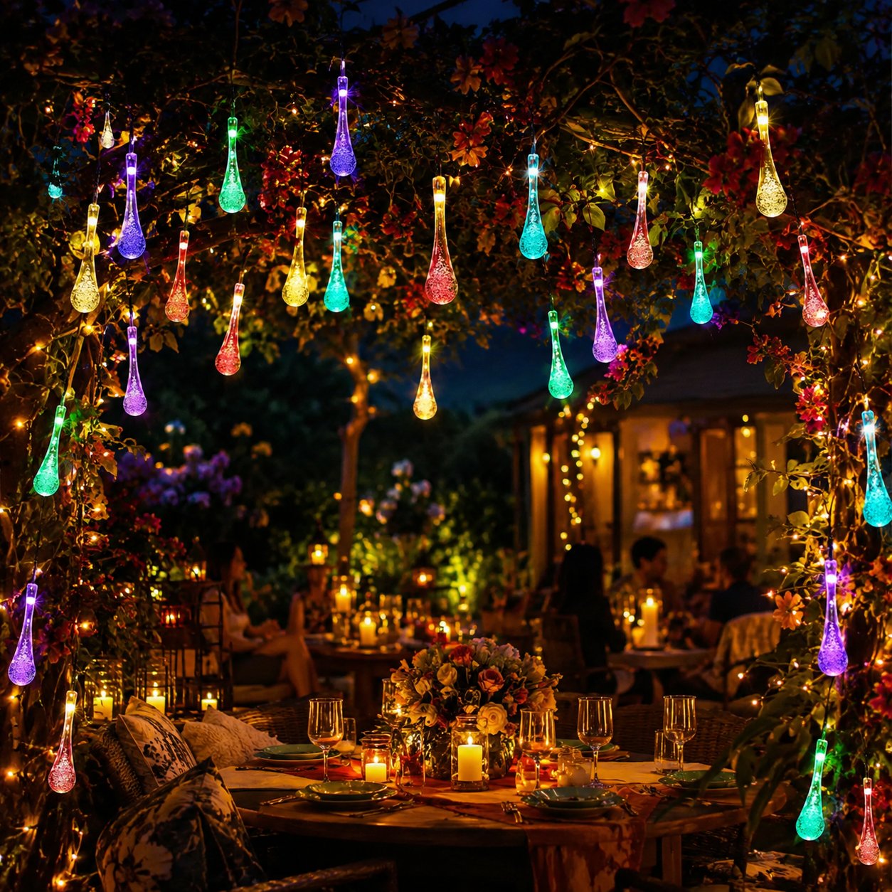 Battery‑powered Waterproof Fairy Lights | Bubble Design + Long‑Life Rechargeable Battery