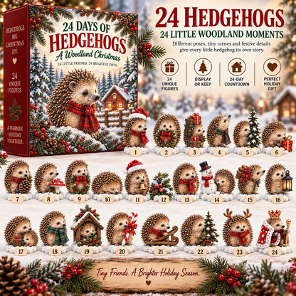 24 Days of Hedgehogs A Woodland Christmas 2026 Advent Calendar