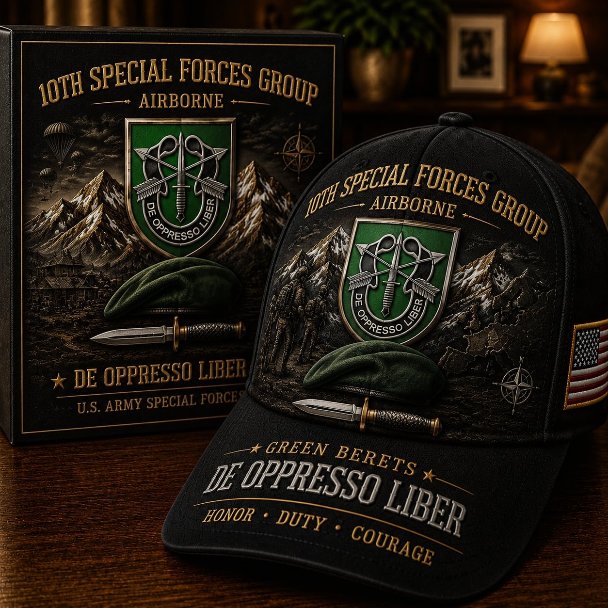 🗡️U.S. Army Special Forces “De Oppresso Liber” Tribute Cap