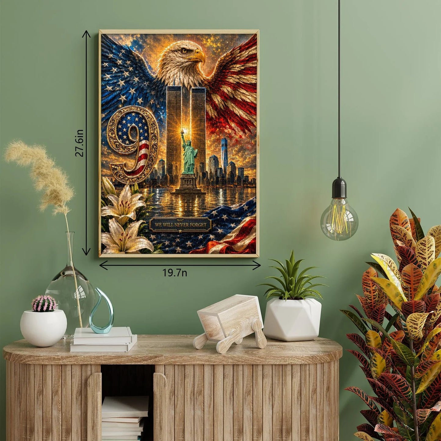 🧩🦅Never Forget 9/11 Jigsaw Puzzle 1000 Pieces