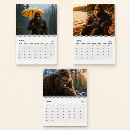 🦶Bigfoot 2027 Calendar - Funny Sasquatch Wall Calendar