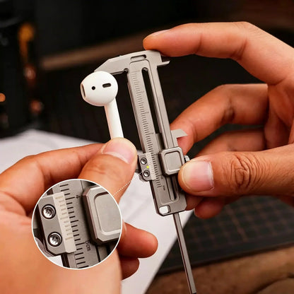 Pocket Multi-Function Vernier Caliper – Compact EDC Measuring Tool