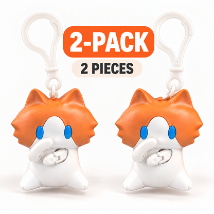 🐱 Interactive Waving Cat Keychain & Backpack Charm – Pull to Make It Wave