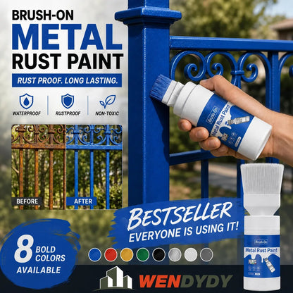 🔥HOT SALE🔥✨New Arrival✨🖌️🏠Water-Based Metallic Silver Paint with Built-in Brush💥👍