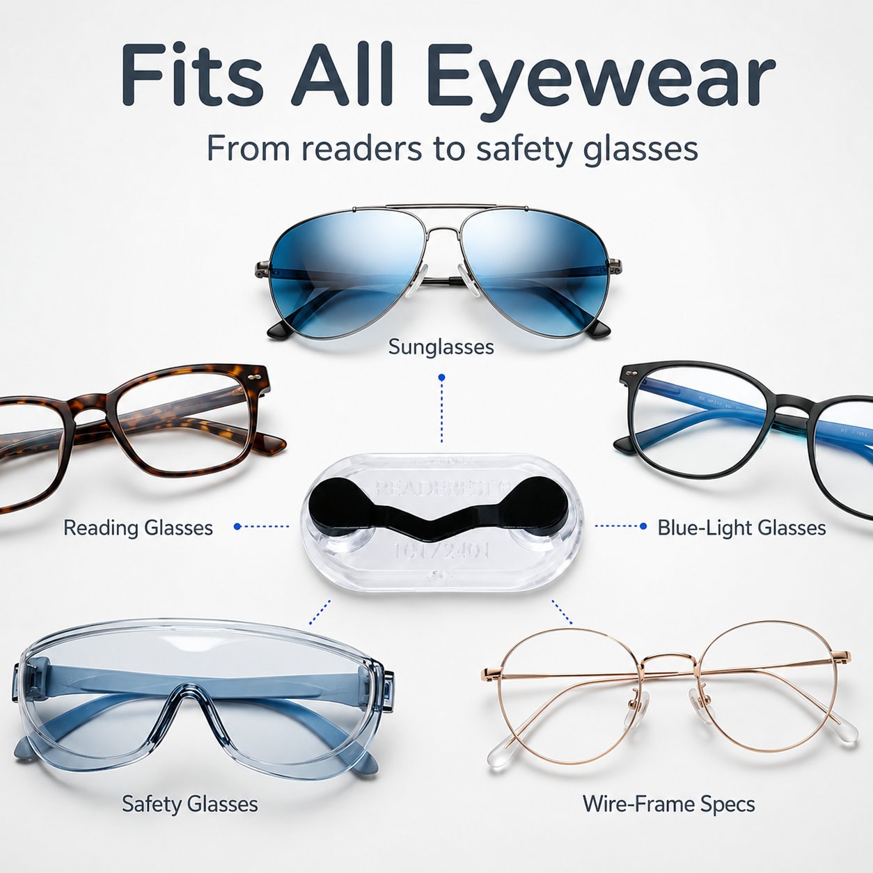 🎉🧲No Damage Clothing Magnetic Glasses Holder(3pcs)