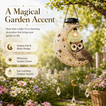 🔥Last Day 50% OFF -🌙Solar Owl Moon Garden Light🦉