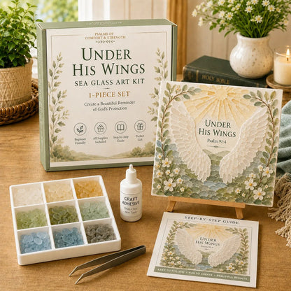 🎉 ✝️ Psalms of Comfort & Strength Sea Glass Art Kit
