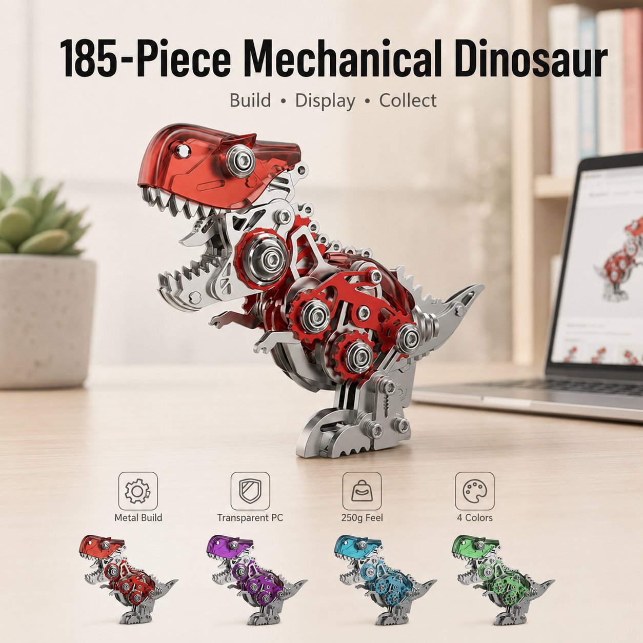 🦖⚙️Steampunk T-Rex Mechanical Assembly Model,