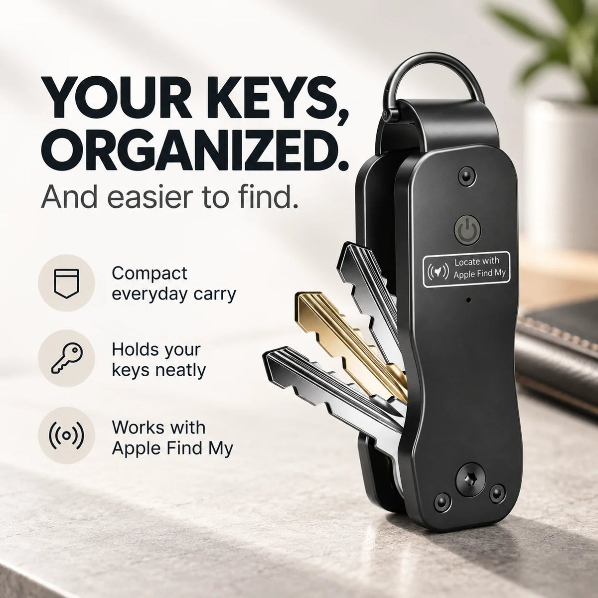 🎉🔑 Smart Key Organizer with Apple Find My — Never Lose Your Keys Again! 📍