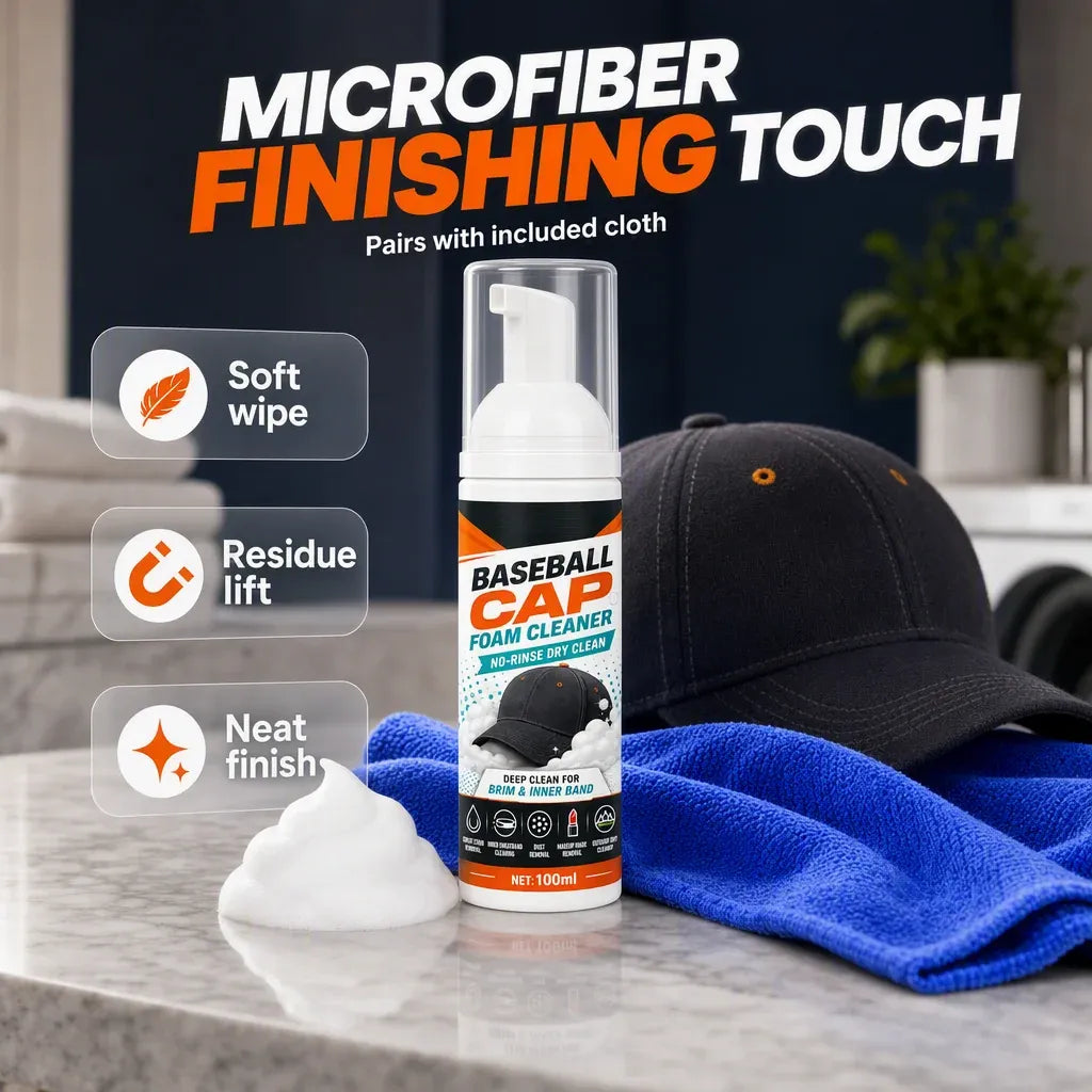 🔥😍No-Rinse Baseball Cap Foam Cleaner