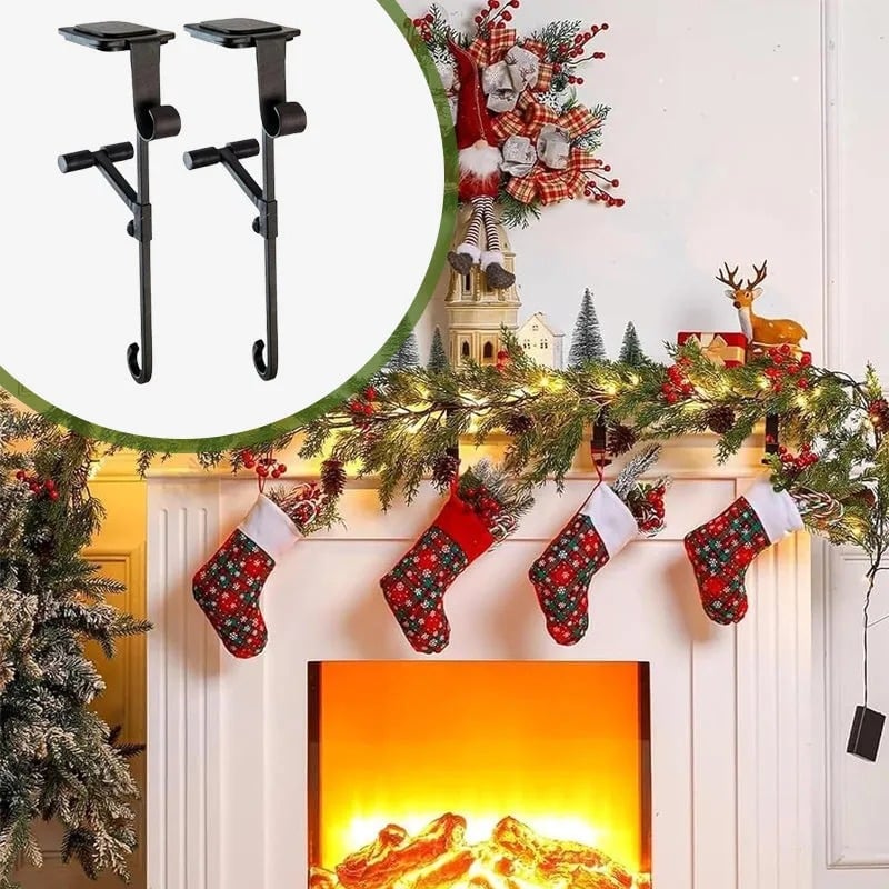 🎅Fireplace Stocking and Garland Hanger