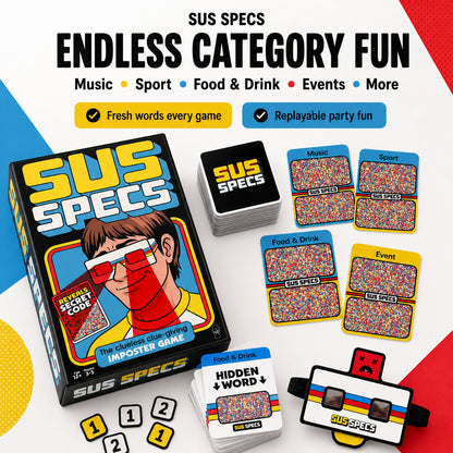🔥LAST DAY 50% OFF - 🕵️Lucky Egg Sus Specs - The Clueless Clue-Giving Imposter Game