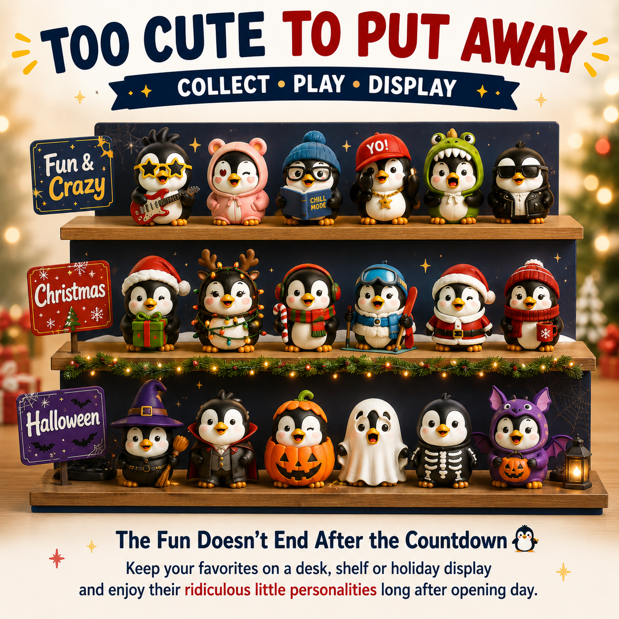 🐧 24 Days of Penguin Surprises Advent Calendar – 3 Fun Editions