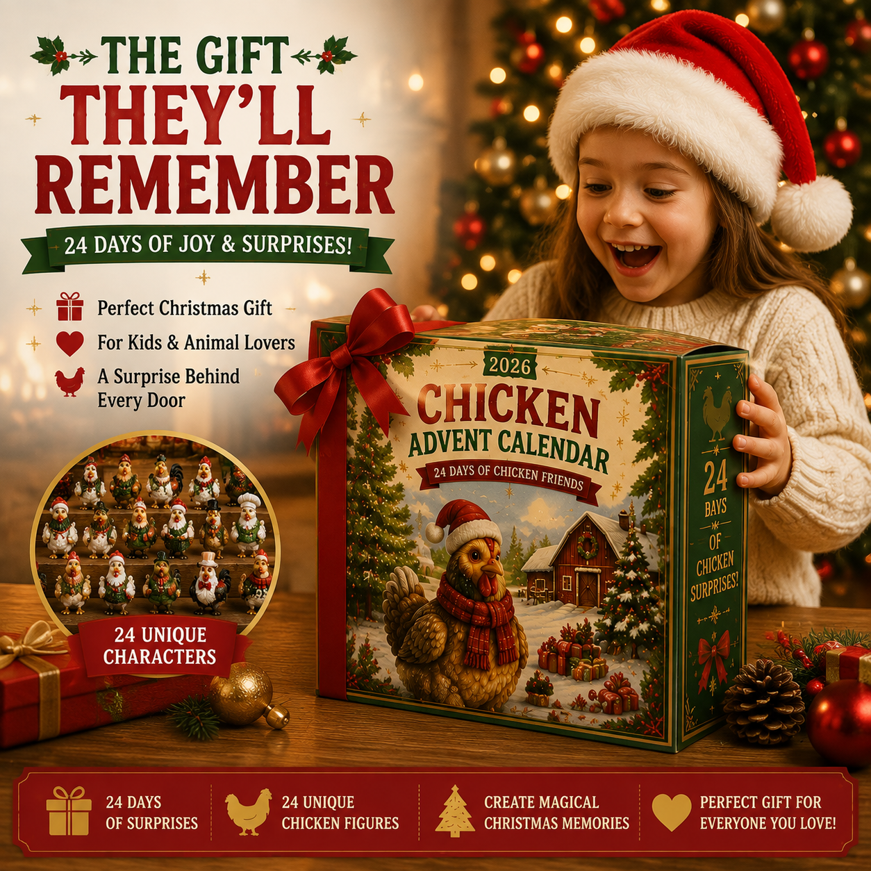 🐔 24 Days of Christmas Chicken Magic Starts Here 🎄