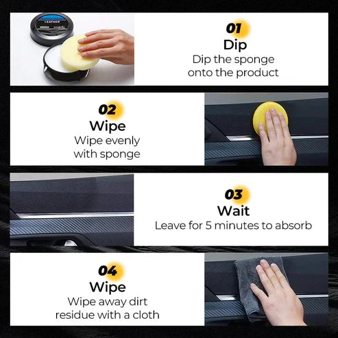 🔥Hot Sale 50% OFF🔥Leather Cleaning and Care Cream &Cleaning Paste for Leather Care