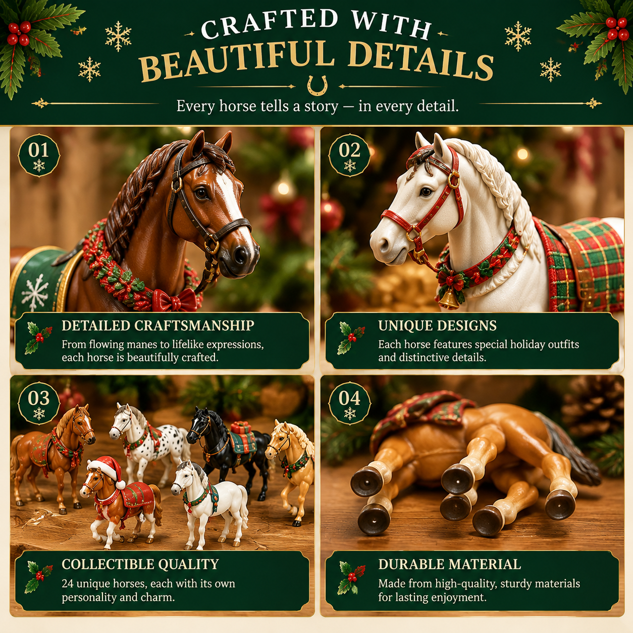 🐴 Christmas Horse Advent Calendar – 24 Days of Horse Friends