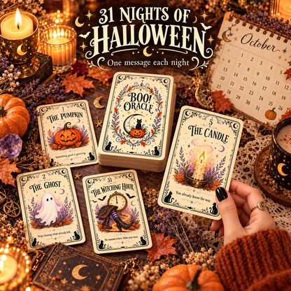 🎃 31 Nights of Halloween™ Oracle Deck | 31 Daily Spooky Messages for October