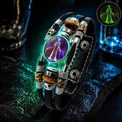 ♈ Glow-in-the-Dark Zodiac Bracelet – 12 Star Signs