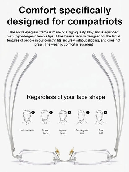 🔥Buy 1 Get 1 Free (2 pairs) – 【Co-Created by Designers】Gypsophila Smart Zoom and Color-Changing Reading Glasses
