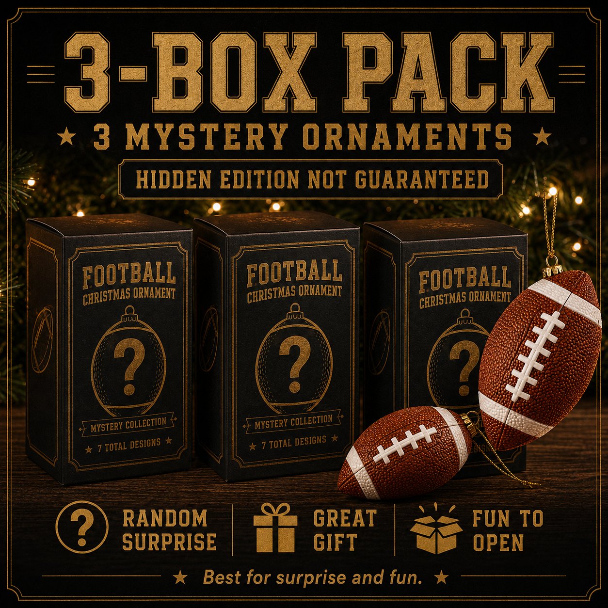 🏈 A Christmas Ornament Collection Made For Football Lovers