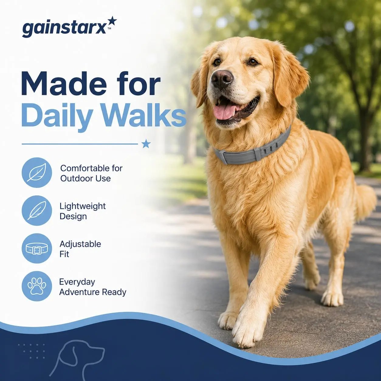 Adjustable Dog Collar with Fresh Scent Comfortable Lightweight Pet Collar