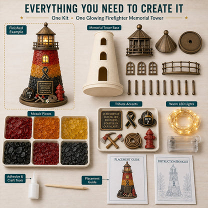 ⏳ Last Day 49% OFF – 🚒 Beginner-Friendly Vintage Firehouse Mosaic Light DIY Kit Collection | Complete Kit with Mosaic Pieces, LED Lights & Step-by-Step Guide Included 💕