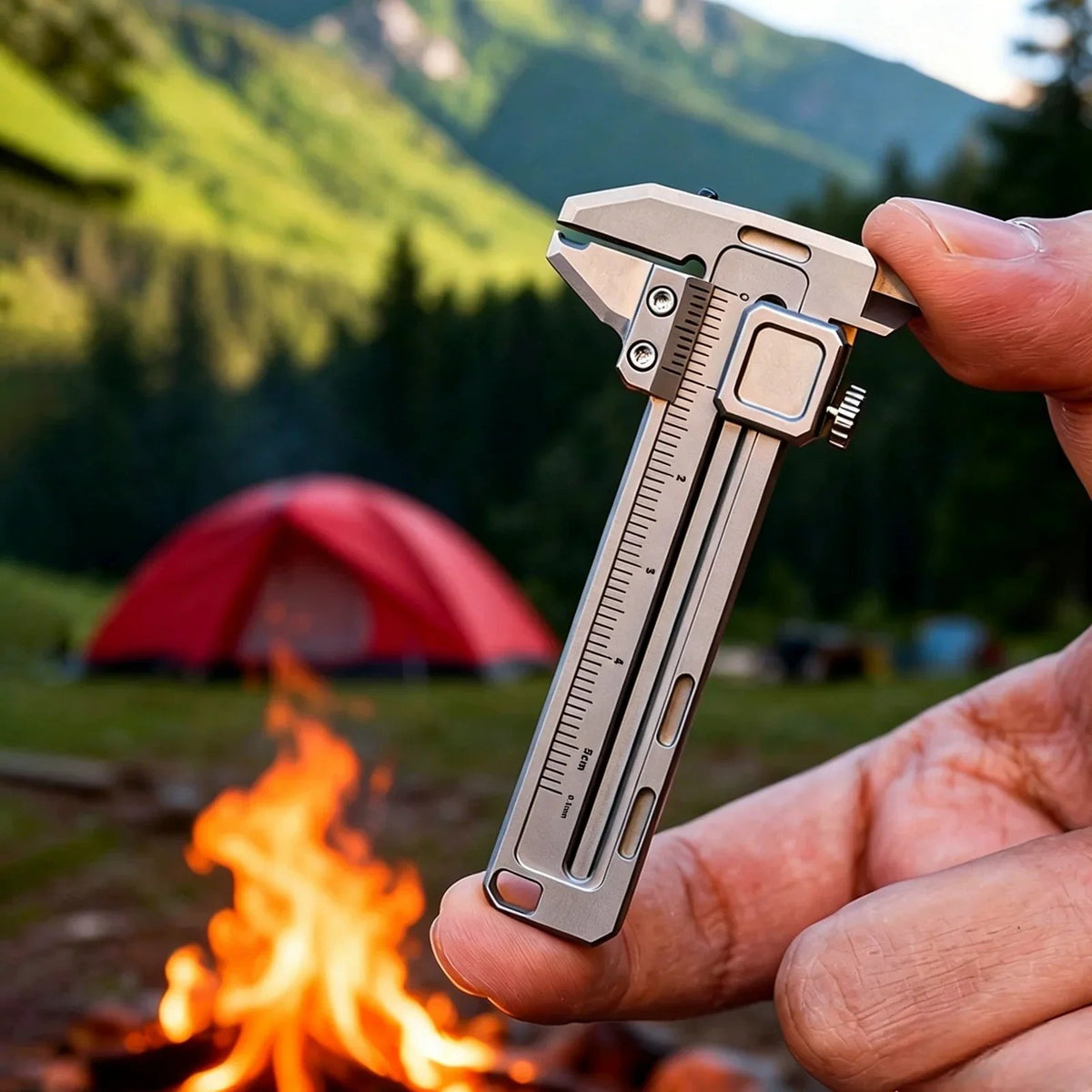 Pocket Multi-Function Vernier Caliper – Compact EDC Measuring Tool