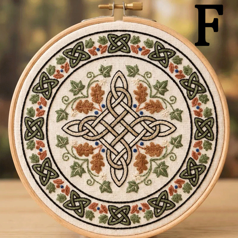 🔥49% Off Last Day - BUY 3 GET 1 FREE🌿Art Nouveau Celtic Knot Embroidery Kit (📦Buy 3 Free Shipping)