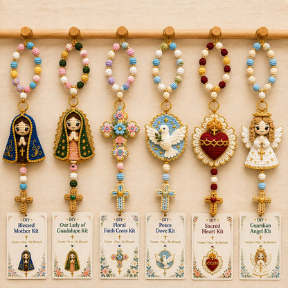 ⏳ Last Day 49% OFF – 🙏 Beginner-Friendly DIY Christian Faith Crochet Keychain Kit Collection | Complete Kit with All Tools & Step-by-Step Guide Included 💕
