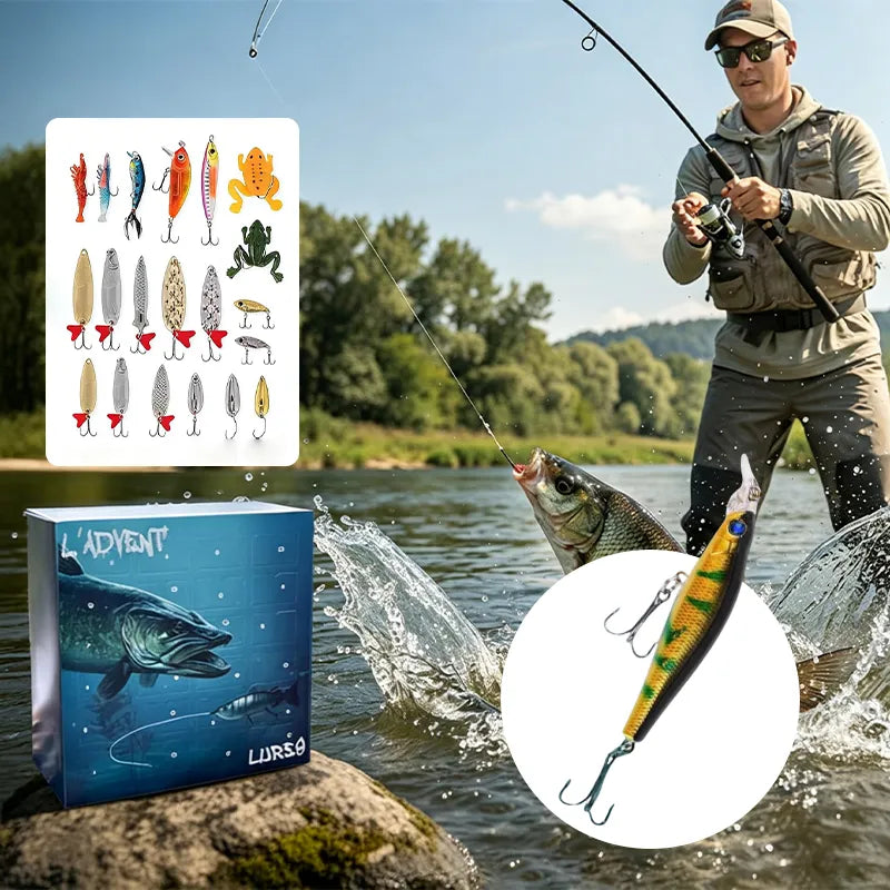 🎣 Angler’s Advent Calendar – 24 Fishing Lure Surprises