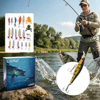 🎣 Angler’s Advent Calendar – 24 Fishing Lure Surprises