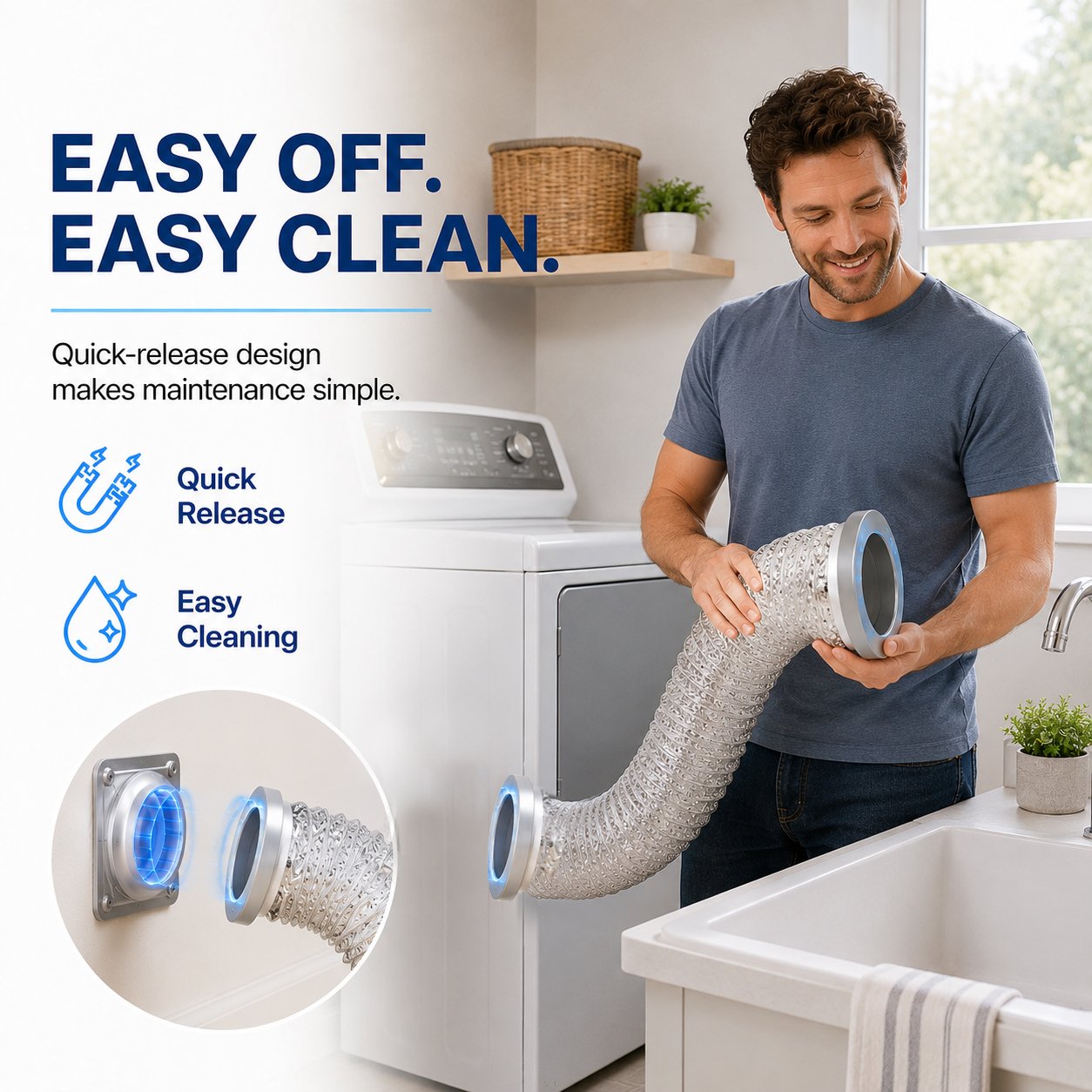 Magnetic Dryer Vent Connector