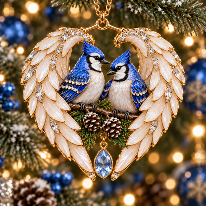 ❤️ 2026 Angel Wing Heart Bird Ornaments | 8 Keepsake Designs