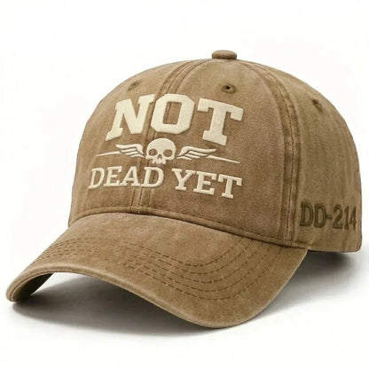 💥Flash Sale – Up to 50% Off! 🧢NOT DEAD YET Veteran Dad Hat