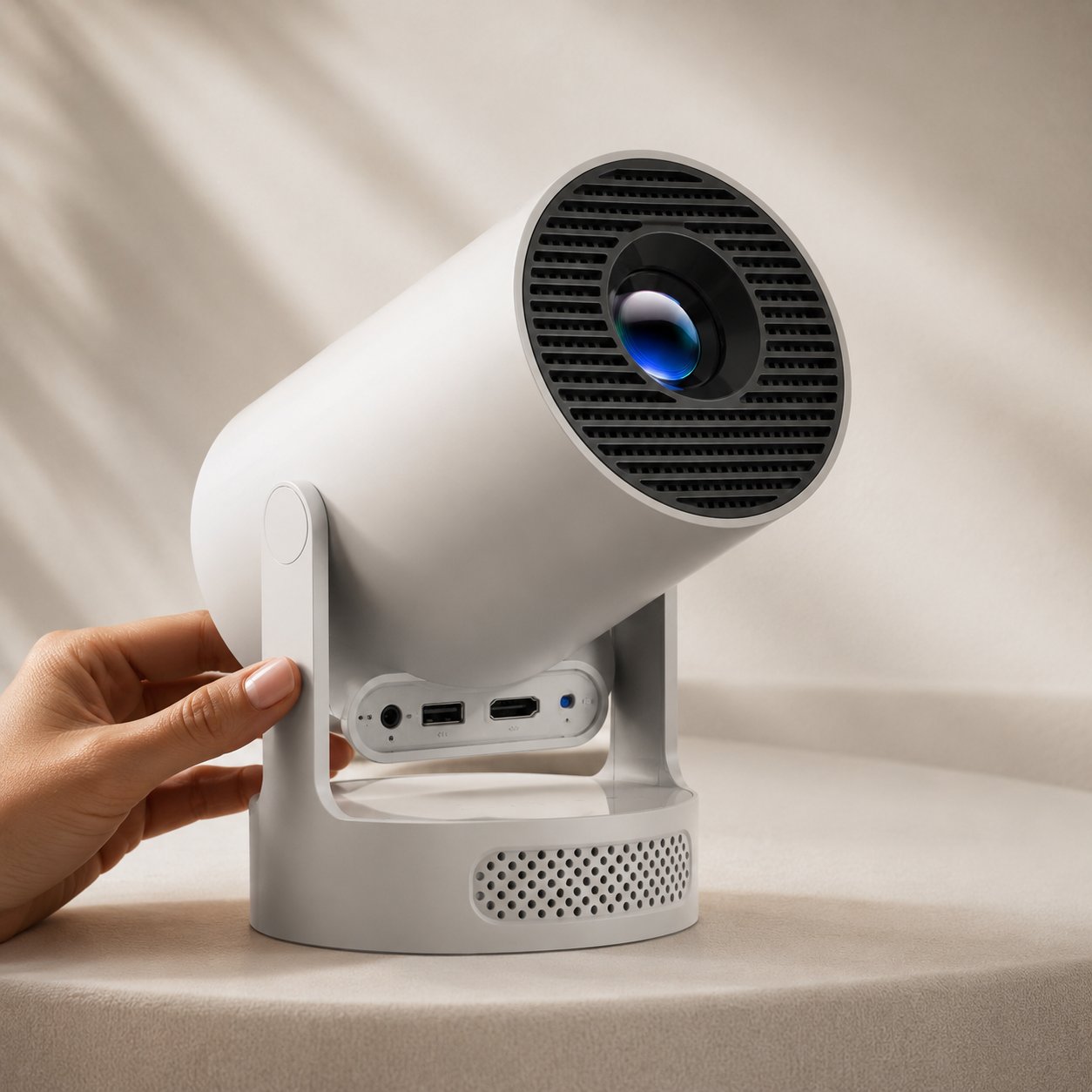 Portable Media Projector Compact Home Entertainment Device for Wall Reading, Movie & Gaming